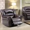 Calvin Reclining Sofa in Brown Bonded Leather w/Optional Items