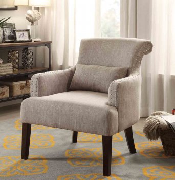 Reedley Accent Chair 1235BR in Brown Fabric by Homelegance [HECC-1235BR Reedley]