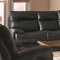 Sartell 601641 Motion Sofa in Black by Coaster w/Options