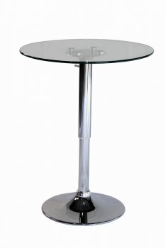 Glass Top & Metal Base Modern Adjustable Bar Table [GRBA-GT-12]