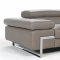 Briana 8035 Sectional Sofa in Grey Genuine Leather