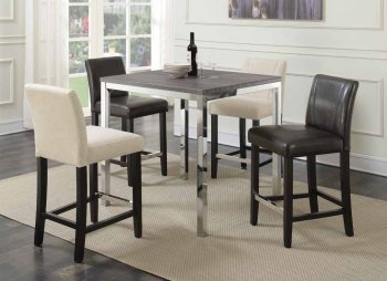 Eldridge Counter Height Dining Set 5Pc 121128 Coaster w/Options [CRDS-121128 Eldridge]