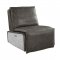 Metier Power Recliner 59940 in Gray Top Grain Leather by Acme