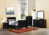 Louis Philippe Kids Bedroom 4Pc Set 203961 in Black by Coaster