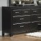 Deep Espresso Finish Contemporary Bedroom w/Optional Items