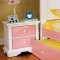 CM7916PW Aila Kids Bedroom in White & Pink w/Options