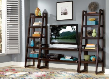 Cora Wall Unit 8004 in Espresso by Homelegance w/Options [HEWU-8004 Cora]