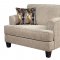 Soprano Beige Fabric Sofa & Loveseat Set w/Optional Chair