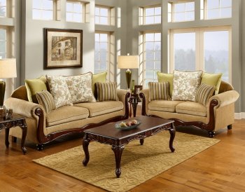 Banstead Sofa SM7690 in Wheat Fabric w/Options [FAS-SM7690 Banstead]