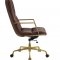 Rolento Office Chair 92494 in Espresso Top Grain Leather by Acme