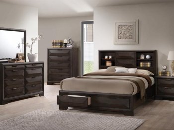 B175 Bedroom Set 5Pc in Brown by FDF [FDBS-B175]