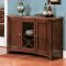 Medium Brown Cherry Contemporary Dinette w/Marble-Like Table Top