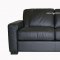 Modern Black Leather Living Room Set