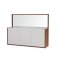 White & Brown Two-Tone Finish Modern Dining Table w/Options