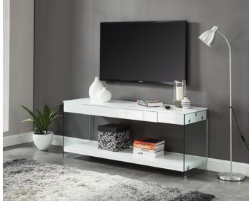 Sabugal Modern TV Console CM5206WH in White w/Options [FATV-CM5206WH-TV-Sabugal]