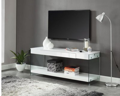 Sabugal Modern TV Console CM5206WH in White w/Options