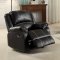 Zuriel Motion Sofa LV52285 in Black PU by Acme w/Options