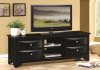 700726 TV Stand in Black by Coaster w/Chambered Drawer Fronts