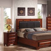 B2700G Bedroom in Oak w/2 Drawer Bed & Optional Casegoods