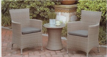 109 Outdoor Patio 3Pc Bistro Set by Poundex w/Options [PXOUT-109]