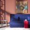 Regata Tetris Blue Sofa Bed in Fabric by Sunset