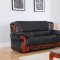 Bella 632 Sofa in Black Bonded Leather w/Optional Items