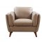 Mesa Sofa & Loveseat Set in Tan Ridge Leather by Leather Italia