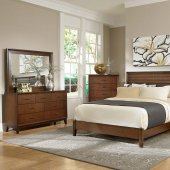 2189 Oliver Bedroom by Homelegance in Brown Cherry w/Options