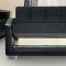 Dark Grey Fabric Modern Sofa Bed Convertible w/Options