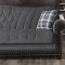 Orient Sofa Bed & Loveseat Set in Gray Fabric