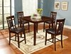 D115-5 Counter Height Dining Set 5Pc in Dark Cherry