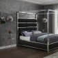 Encore Bed in Black Faux Leather by Meridian w/Options