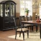 Antique Style Black Finish Classic Formal Dining Room w/Options