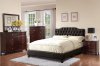 F9331Q 5Pc Bedroom Set in Black Leatherette by Poundex w/Options