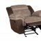 Chai Recliner Sofa 9980 in Dark Brown & Brown by Homelegance