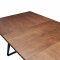 1518 Dining Table Walnut & Black by ESF w/Optional 1640 Chairs