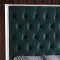 Lexi Upholstered Bed in Green Velvet Fabric - Meridian w/Options