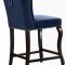 Suri Counter Stool 773 Set of 2 Navy Velvet Fabric by Meridian