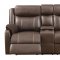 Domino Motion Sofa & Loveseat Set in Chocolate by Klaussner