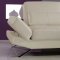 U1350 Sectional Sofa in Off-White Bonded Leather by Global