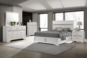 Miranda Bedroom Set 5Pc 205110 in White by Coaster w/Options [CRBS-205110 Miranda]