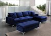 LCL-021 Sectional Sofa in Navy Blue Velvet