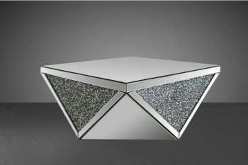 Noralie Coffee Table 82770 in Mirrored Finish by Acme w/Options [AMCT-82770-Noralie]