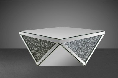 Noralie Coffee Table 82770 in Mirrored Finish by Acme w/Options