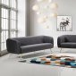 Harlow Sofa 685 in Grey Velvet Fabric by Meridian w/Options