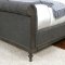 Hoven Bed CM7889 in Gray Linen-Like Fabric