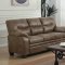 Meagan Sofa & Loveseat Set 506561 in Brown Microfiber by Coaster