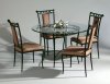 Autumn Rust Metal Classic Dining Table w/Optional Chairs