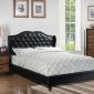 F9368Q 5Pc Bedroom Set in Black Leatherette by Poundex w/Options