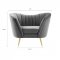 Opportunity Sofa in Gray Velvet Fabric by Modway w/Options